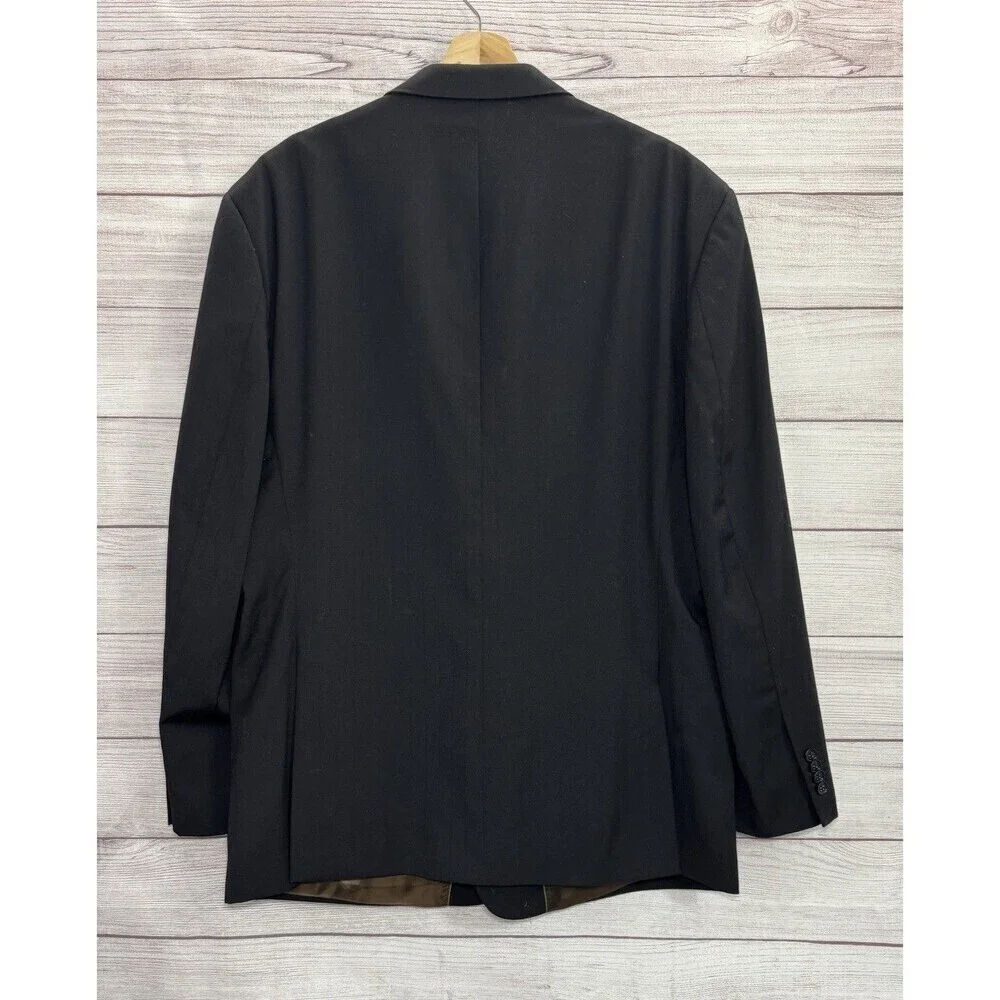 Umberto Rossi  BLAZER  Black Mens 48R Black  100% Wool